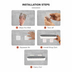 Wall Mounted Bathroom Shelf Adhesive Shower Caddy